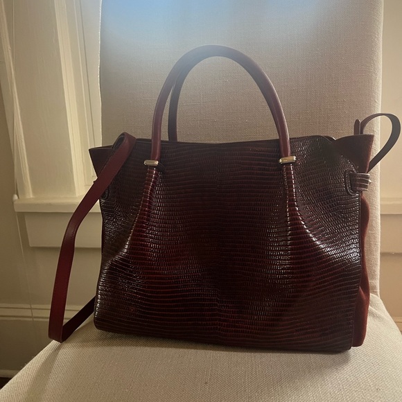 Nina Ricci Red Marche Satchel - Picture 4 of 6